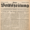 „Lodzer Volkszeitung” - nowe czasopismo w Bibliotece Cyfrowej - Regionalia Ziemi Łódzkiej