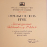 Dyplom Stulecia PTWK dla Stowarzyszenia Bibliotekarzy Polskich