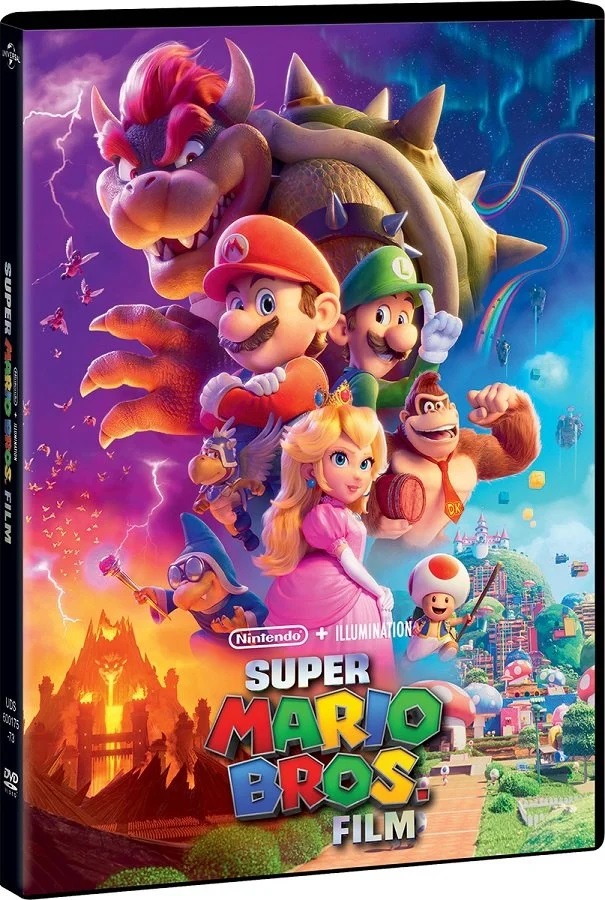 Okładka płyty dvd filmu dla dzieci Super Mario Bros